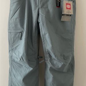 Woman's size M 686 Patron Insulated Snow Pants.  Light Blue Denim. New With Tags
